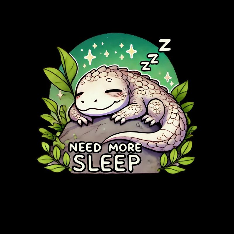 Need More Sleep Funny Lizard Humor Pajama