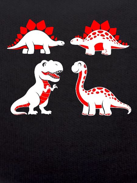 Contrasting baby dinosaurs