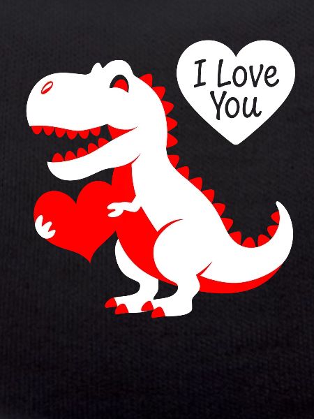 High-contrast Baby-t-rex