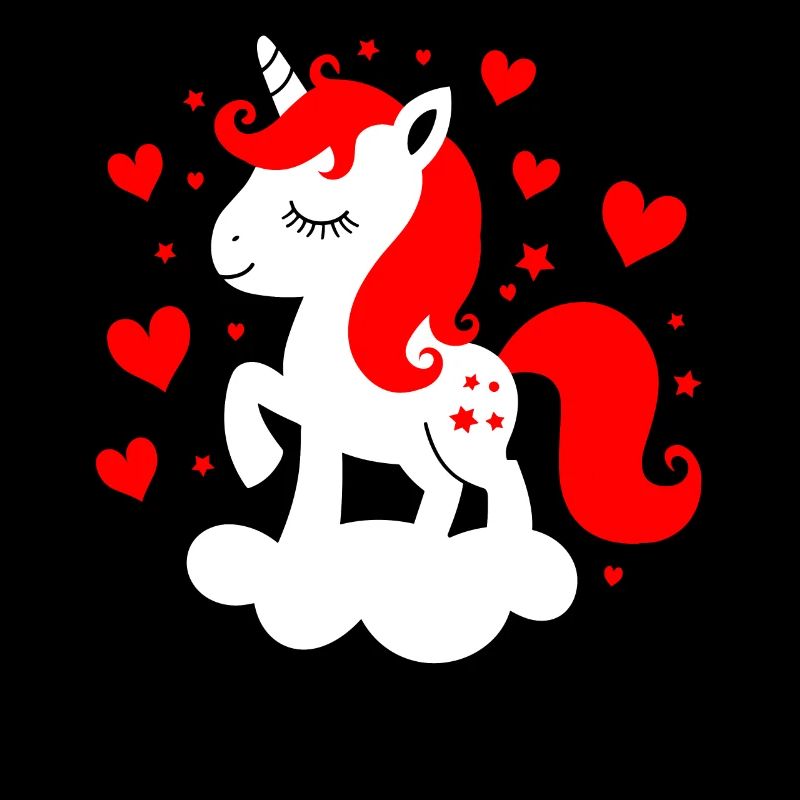 Bébé licorne contrastée