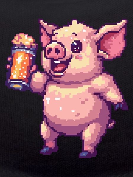 Schwein Pixel Bier