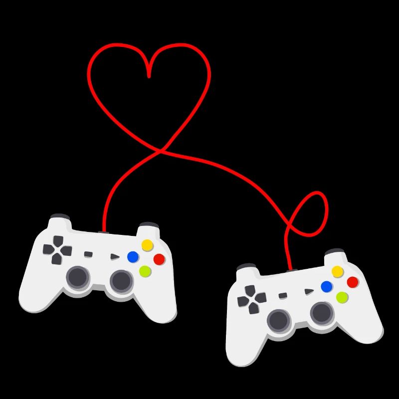 Gaming Love - Controller Hearts