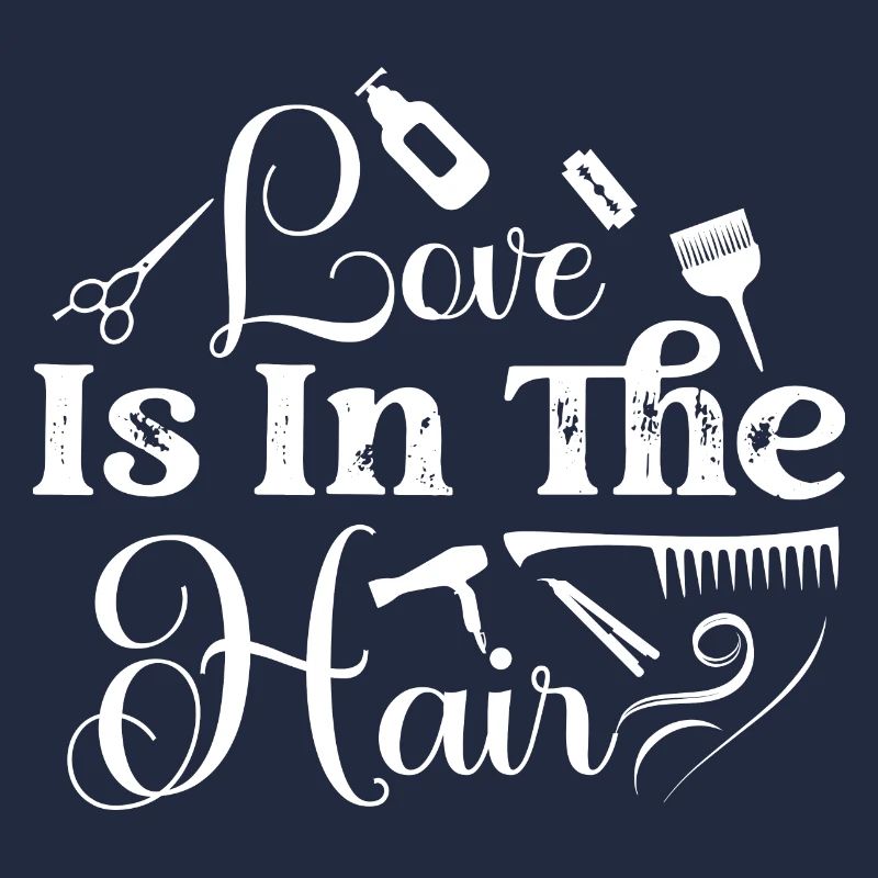 L’amour est dans le salon de coiffure De Coupe de cheveux
