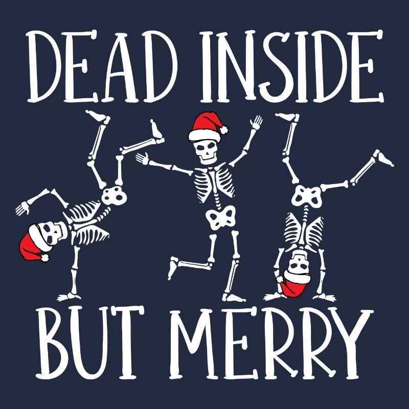 Christmas Dancing Skeleton Santa Dead