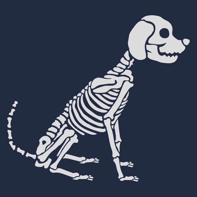 Skeleton Dog Halloween Design