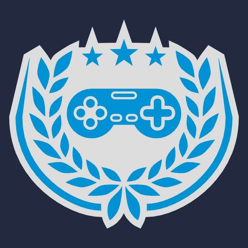 Controller Retro Sterne Lorbeerkranz