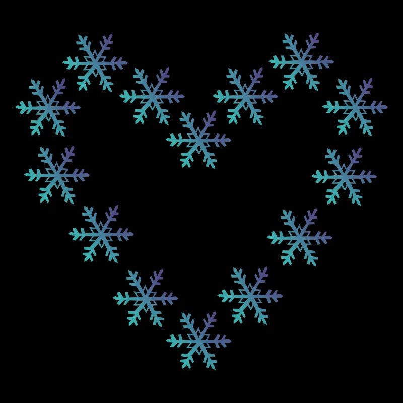 Schneeflockenherz