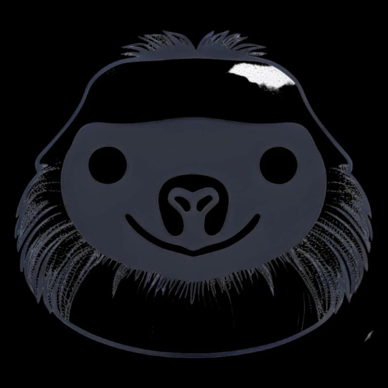 Visage paresseux confortable