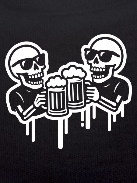 Beer Booze Skeleton Cheers