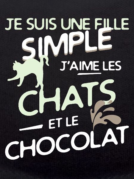 Chats - une fille simple