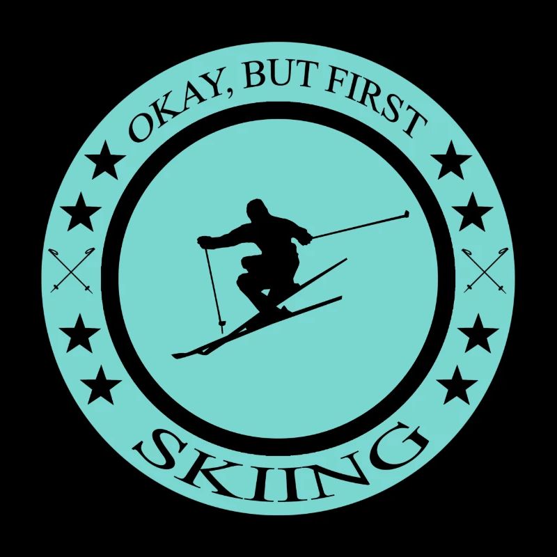 Ski fahren, Spruch Ski, Skiing