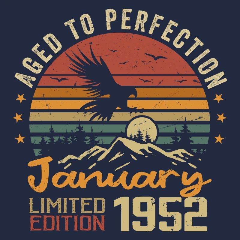 Januar 1952 Retro Vintage Geburtstagsgeschenk