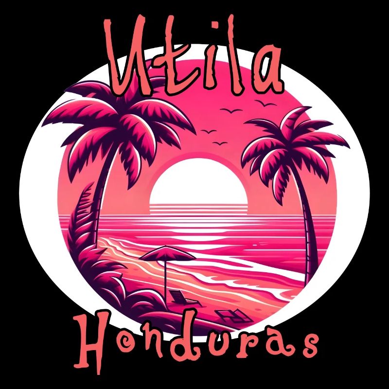 Sunset in Utila, Honduras