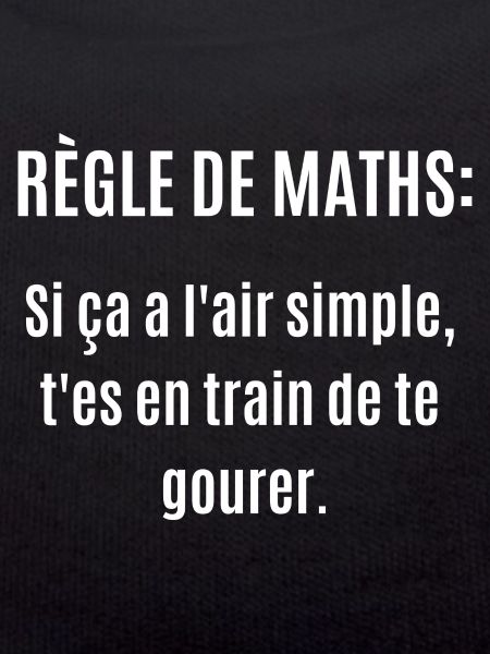règle de maths