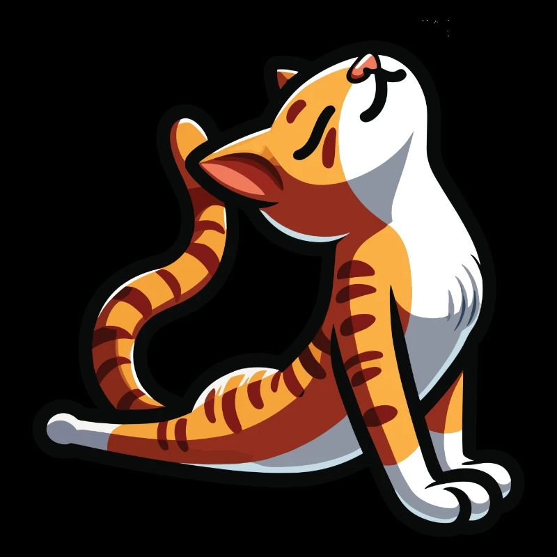 Yoga Namaste Katze