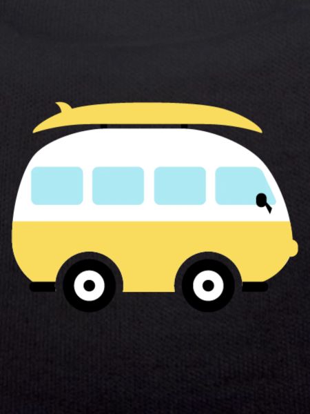 Small yellow van