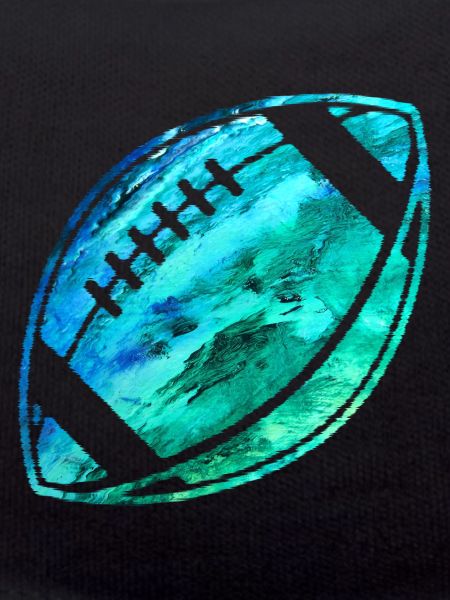 Painted American Football