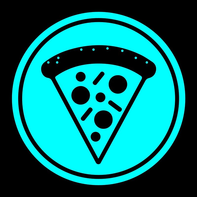 Cercle d'icône de pizza