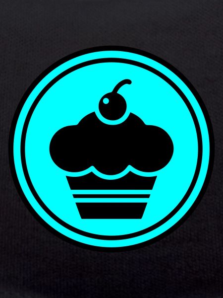 Cupcake silhouette circle