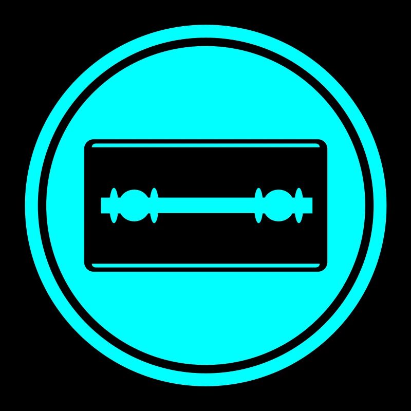Razor Blade Icon Circle