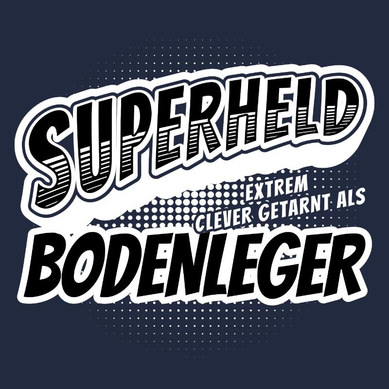 Superheld, clever getarnt als Bodenleger