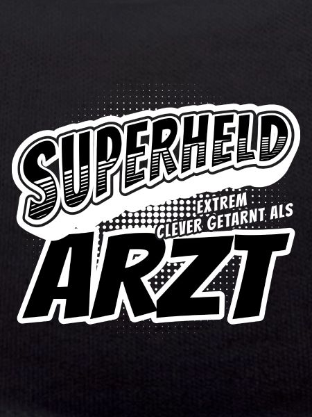 Superheld, clever getarnt als Arzt
