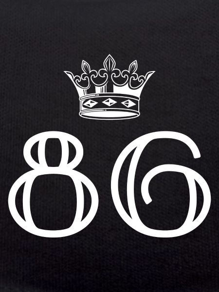 86 Number crown