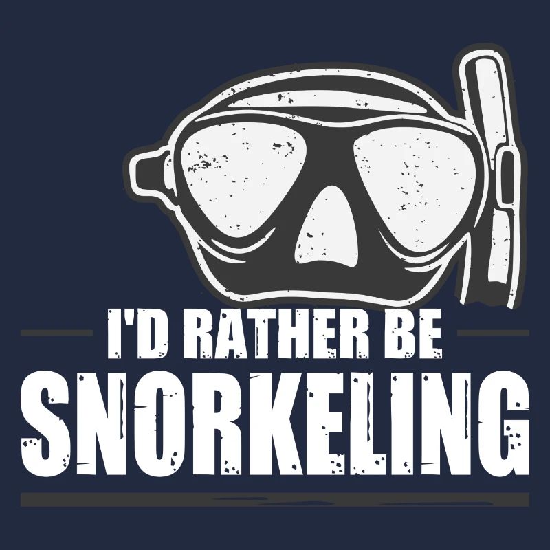 Schnorcheln Tauchen I'd rather be snorkeling