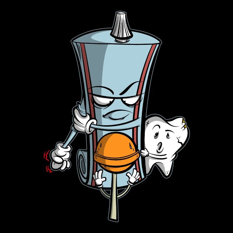 Toothpaste protects tooth from lollipop