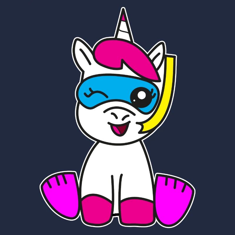 Licorne en cadeau de plongée tuba