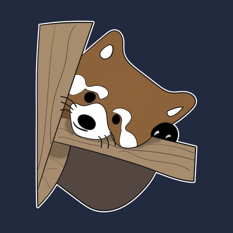 Le petit chat panda rouge