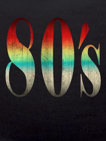 80s retro style