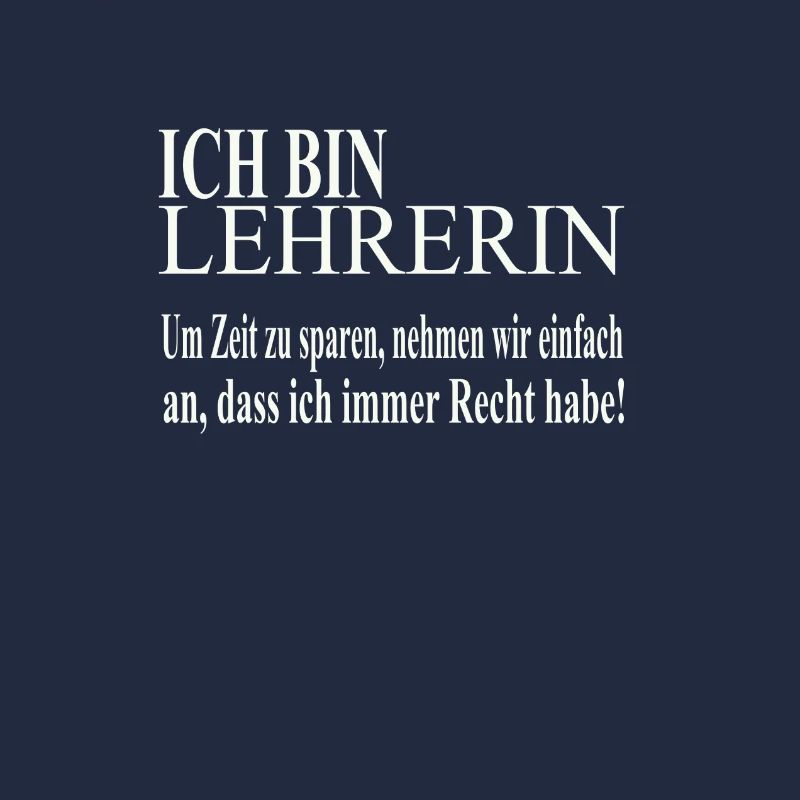 Ich bin Lehrerin