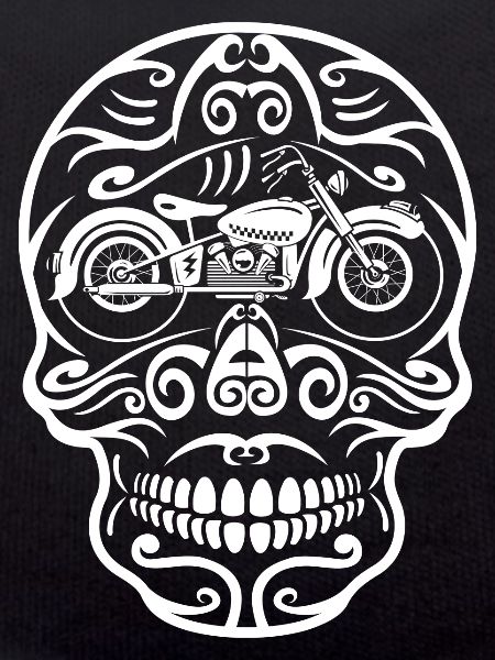 Skull Retro Motorcycle
