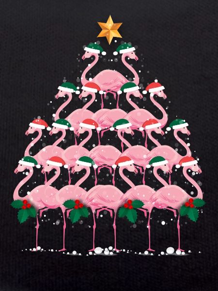 Christmas Tree Flamingo