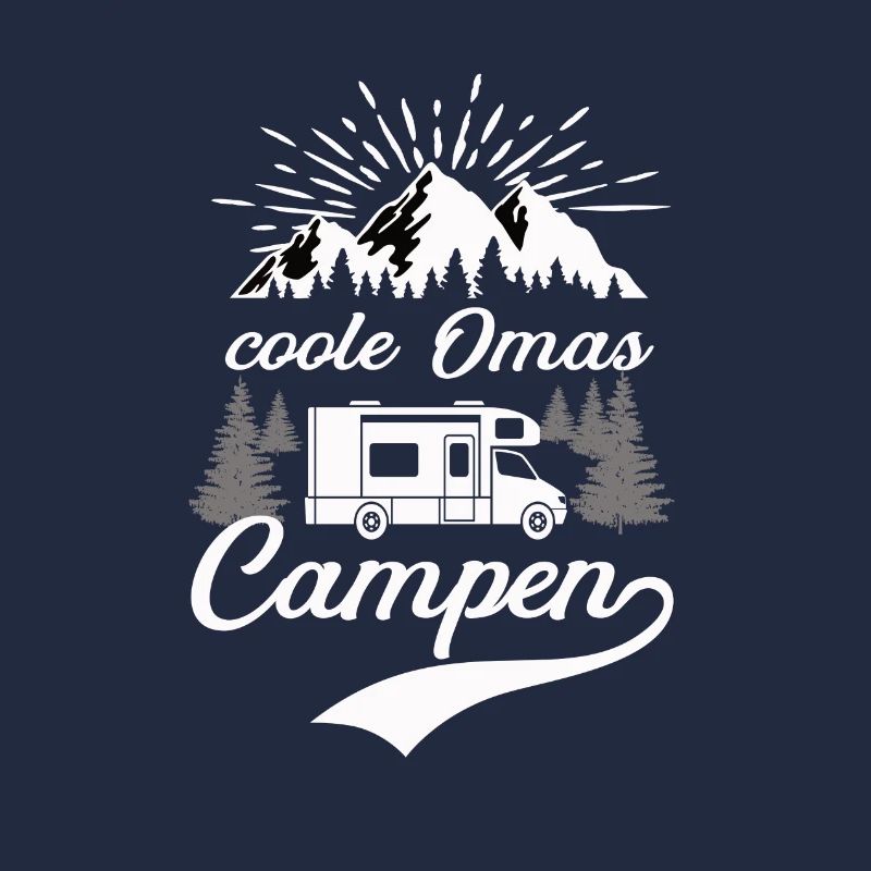 Camping, Wohnmobil, Oma