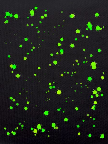 Neon green paint splashes