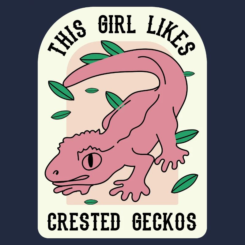 Mädchen mag Geckos Nette Eidechse Exotisches Tier