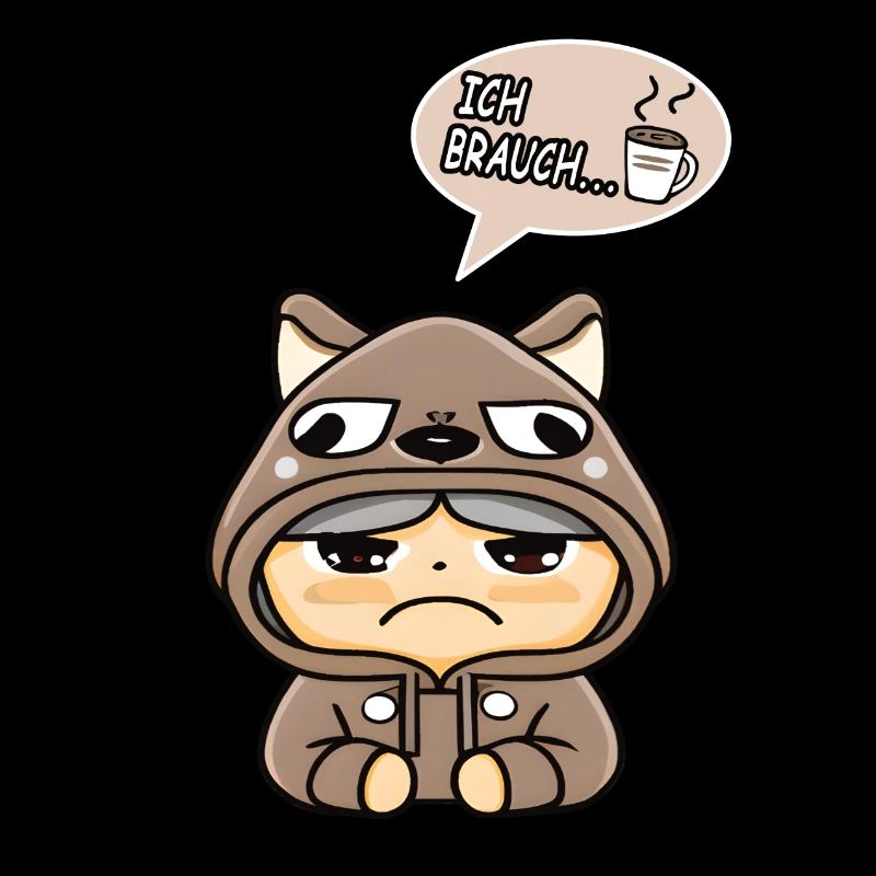 Ich brauch Kaffee Morgenmuffel lustiger Spruch