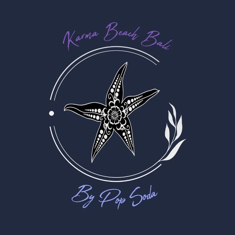 Karma Beach starfish violet bleu