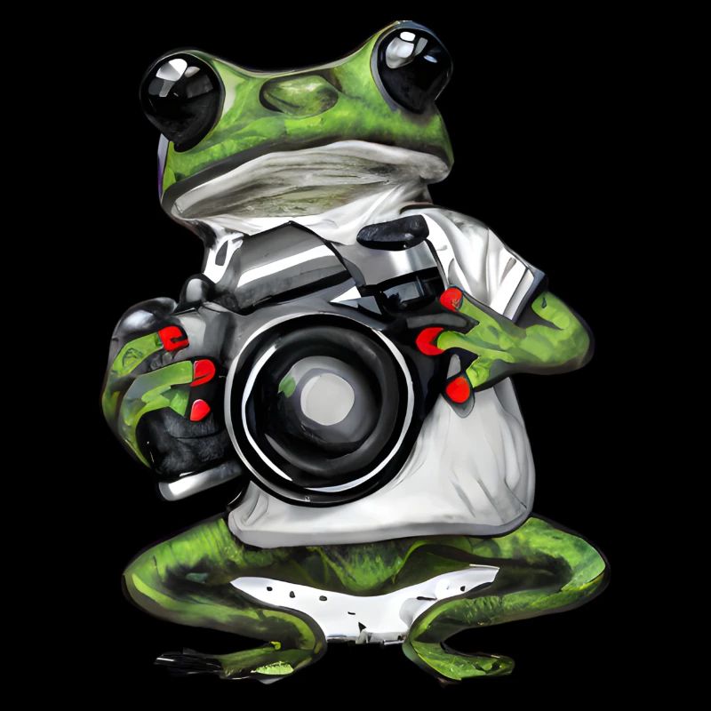 Grenouille avec caméra