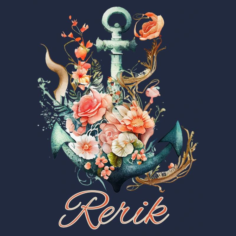 Ancre Rerik avec fleurs