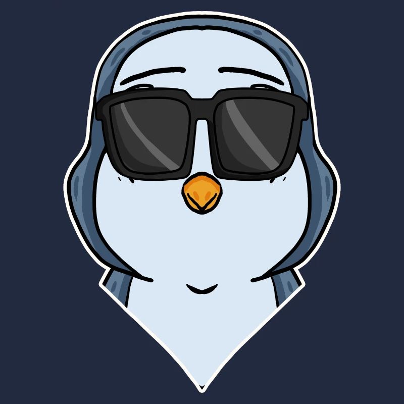 cooler Pinguin mit Sonnenbrille