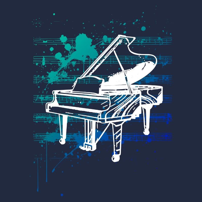 weißes Klavier