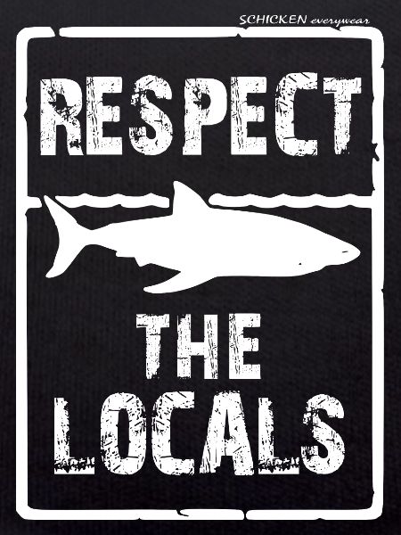 Respekt den Locals - Hai-Silhouette
