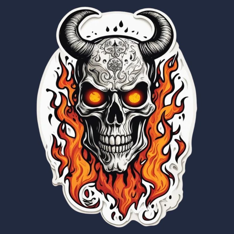 Horned skull | Fired beard