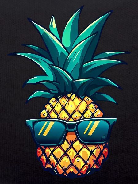 Cooler Ananas-Hingucker: Südfrucht mit Stil
