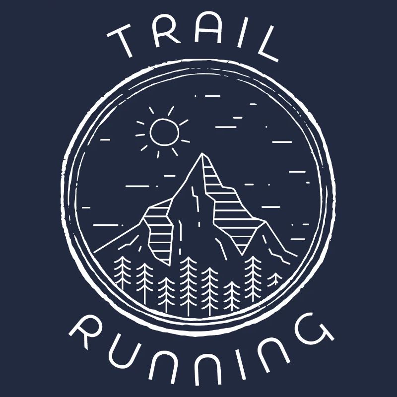 Trail Running Mountains Forest Sun