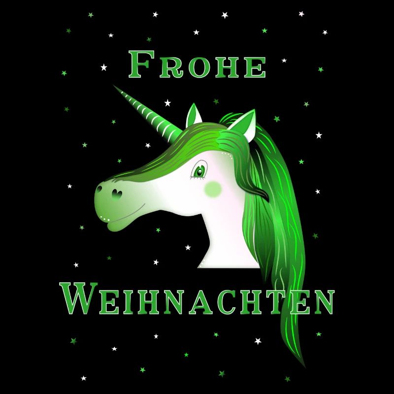 Frohe Weihnachten - Einhorn