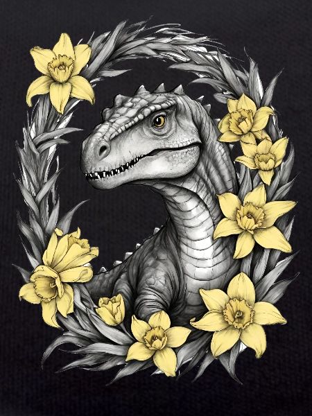 Trex Dinosaur Daffodils